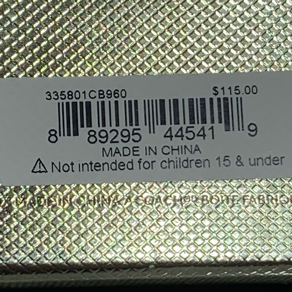 COACH Horse Carriage Crystal Necklace and Stud Earrings Set, 16" + 2" Extension - Picture 9 of 10